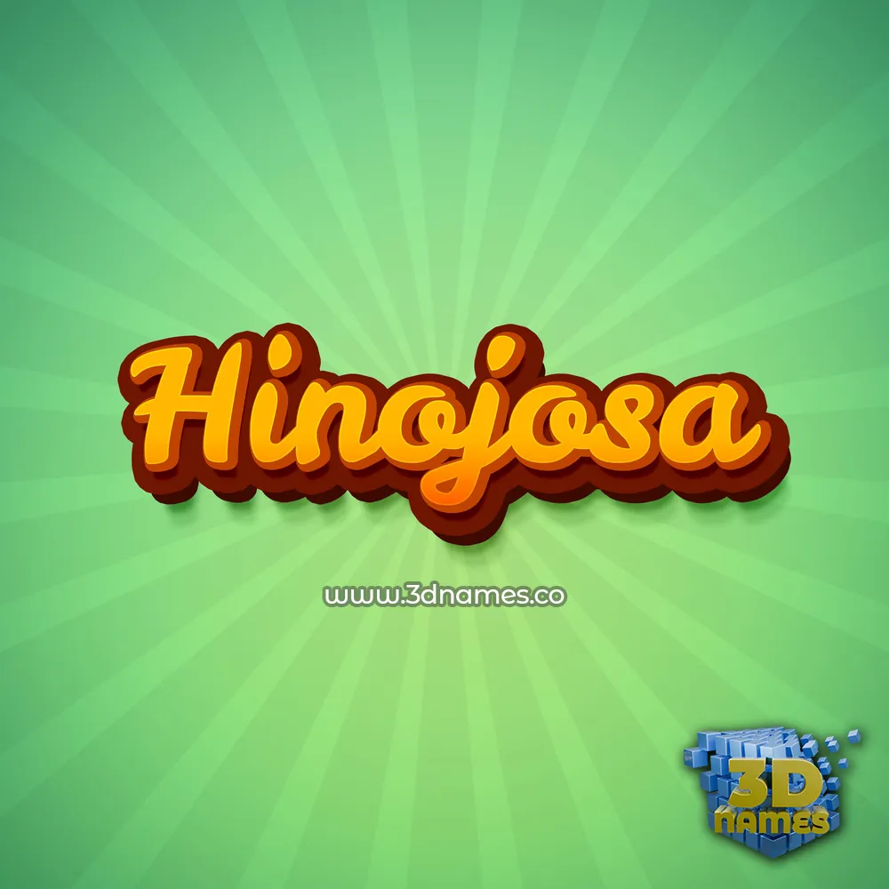 hinojosa in Green Rays style - 3D name wallpaper