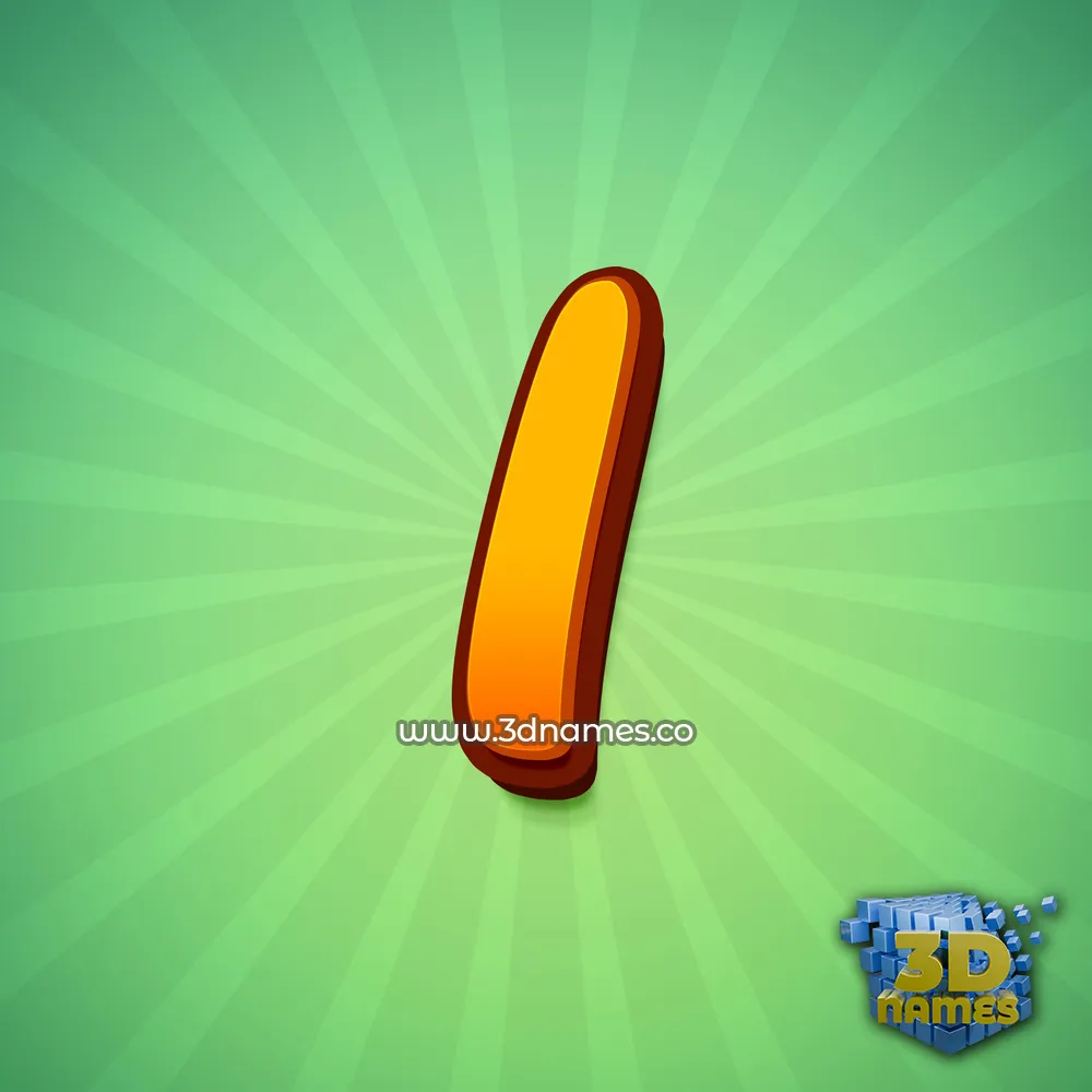 i in Green Rays style - 3D name wallpaper