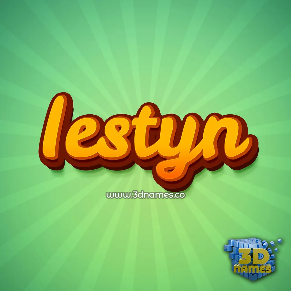 iestyn in Green Rays style - 3D name wallpaper