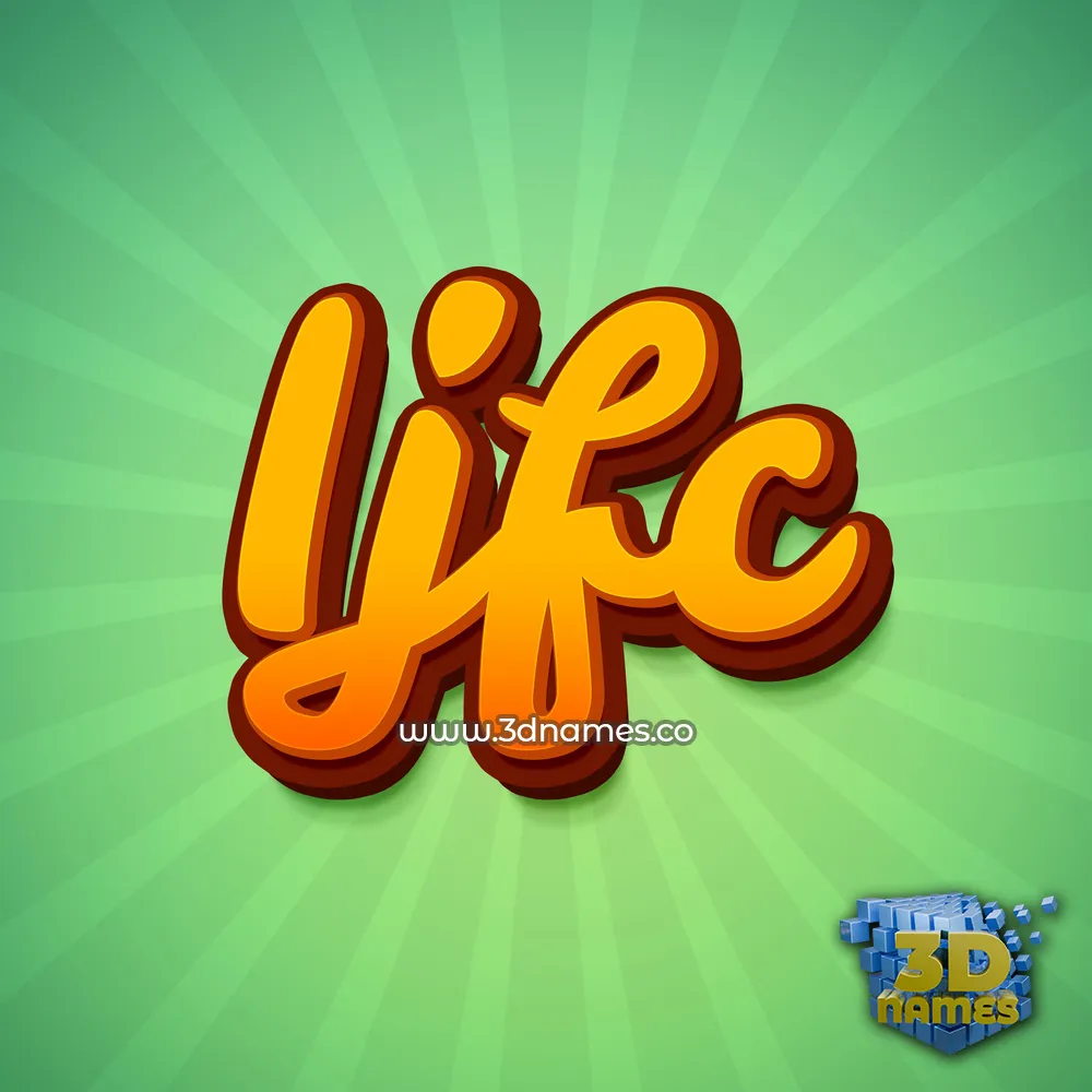ijfc in Green Rays style - 3D name wallpaper