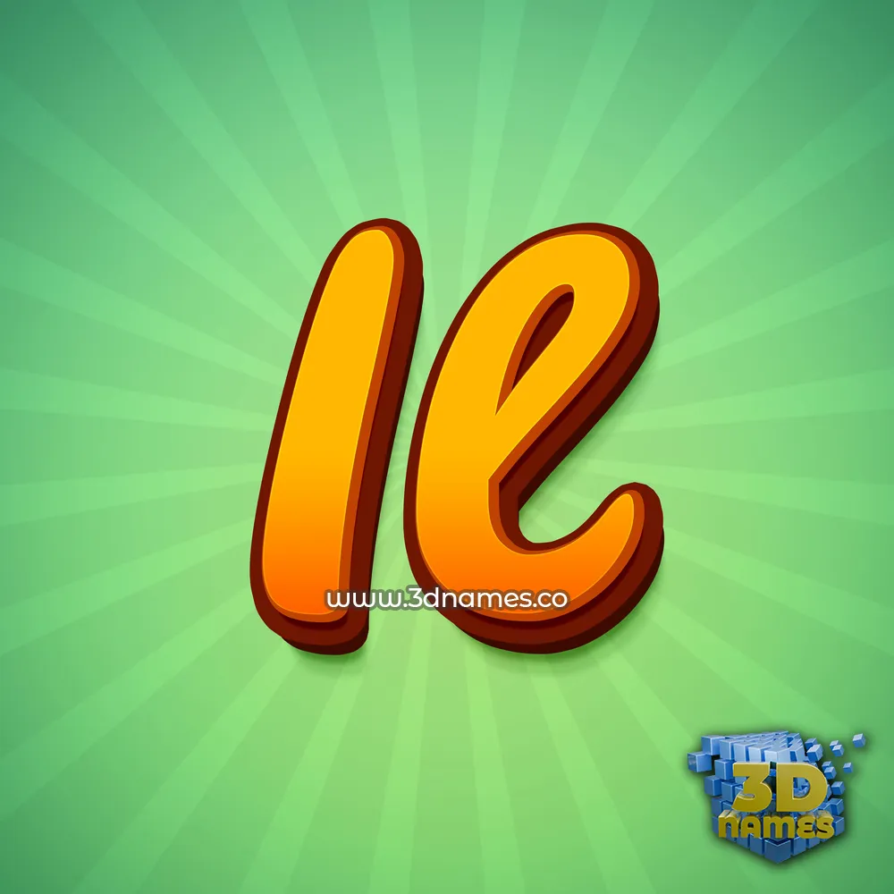 il in Green Rays style - 3D name wallpaper