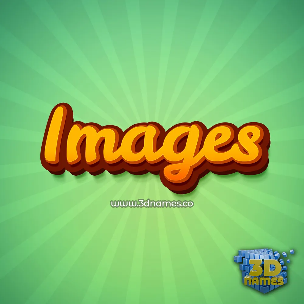 images in Green Rays style - 3D name wallpaper
