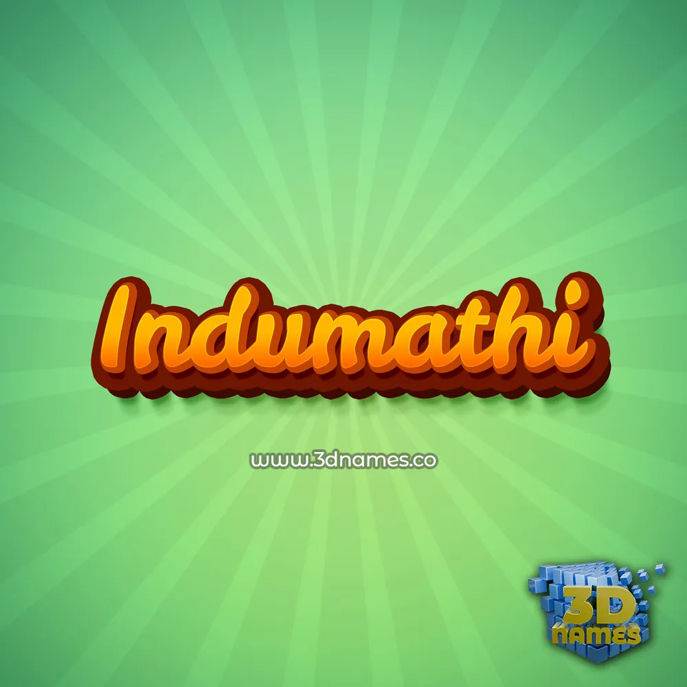 indumathi in Green Rays style - 3D name wallpaper