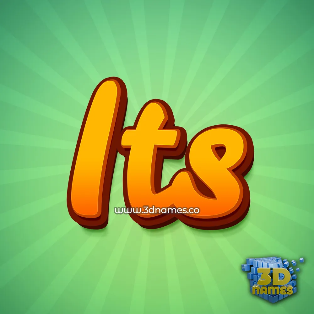its in Green Rays style - 3D name wallpaper