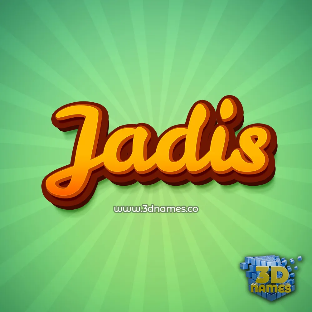 jadis in Green Rays style - 3D name wallpaper