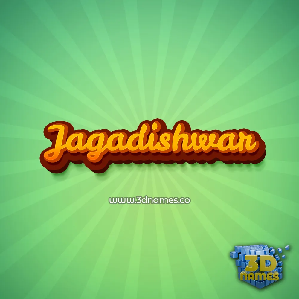 jagadishwar in Green Rays style - 3D name wallpaper
