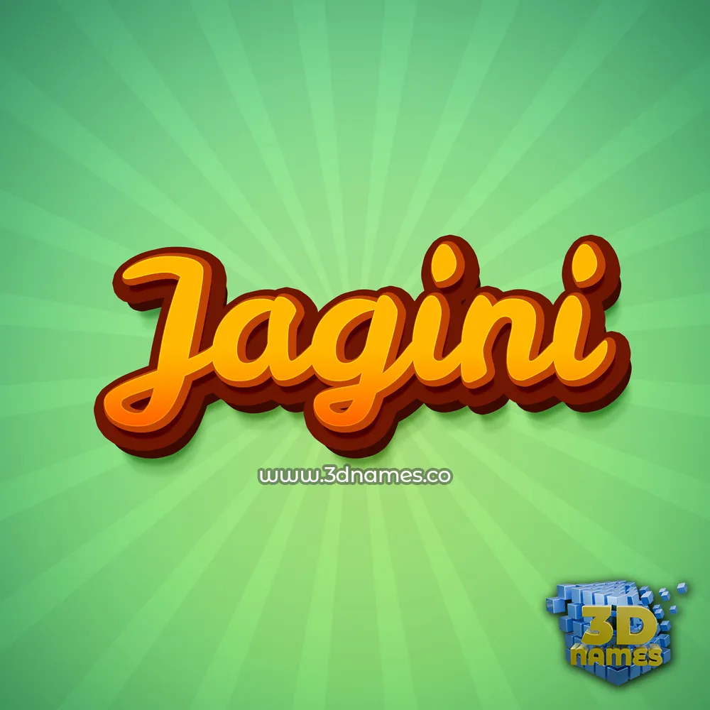 jagini in Green Rays style - 3D name wallpaper
