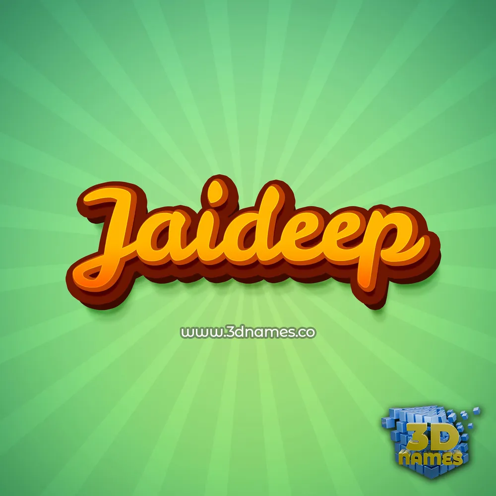 jaideep in Green Rays style - 3D name wallpaper