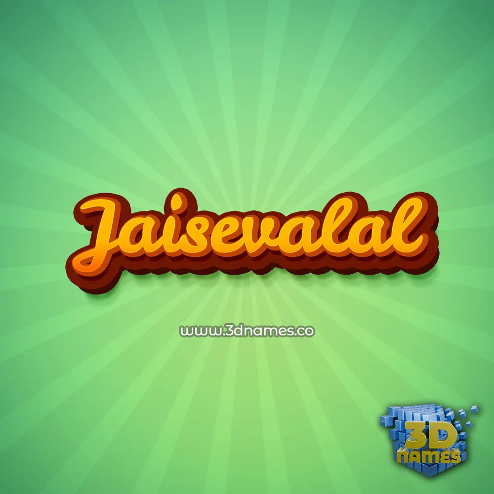 jaisevalal in Green Rays style - 3D name wallpaper
