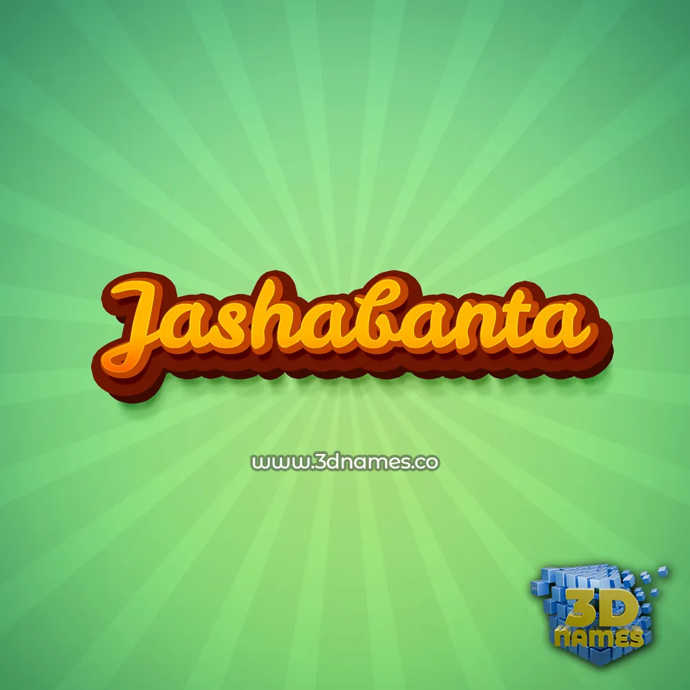 jashabanta in Green Rays style - 3D name wallpaper