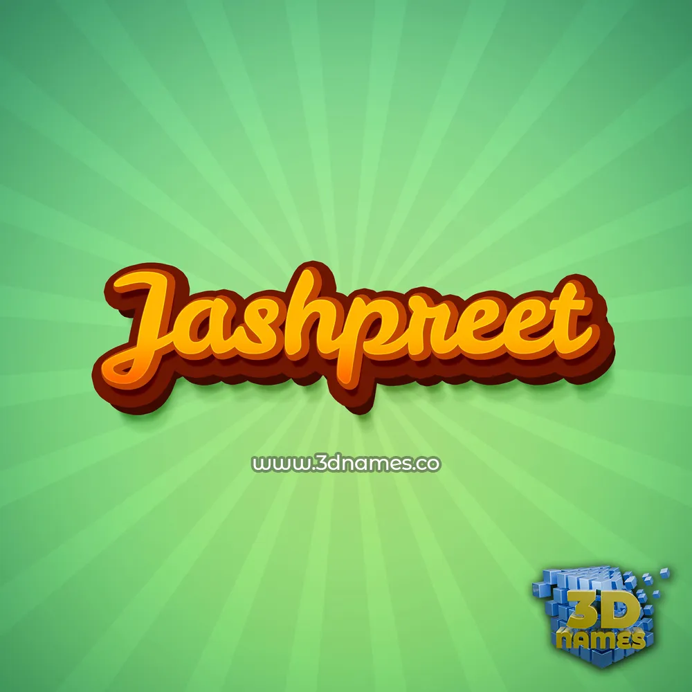 jashpreet in Green Rays style - 3D name wallpaper