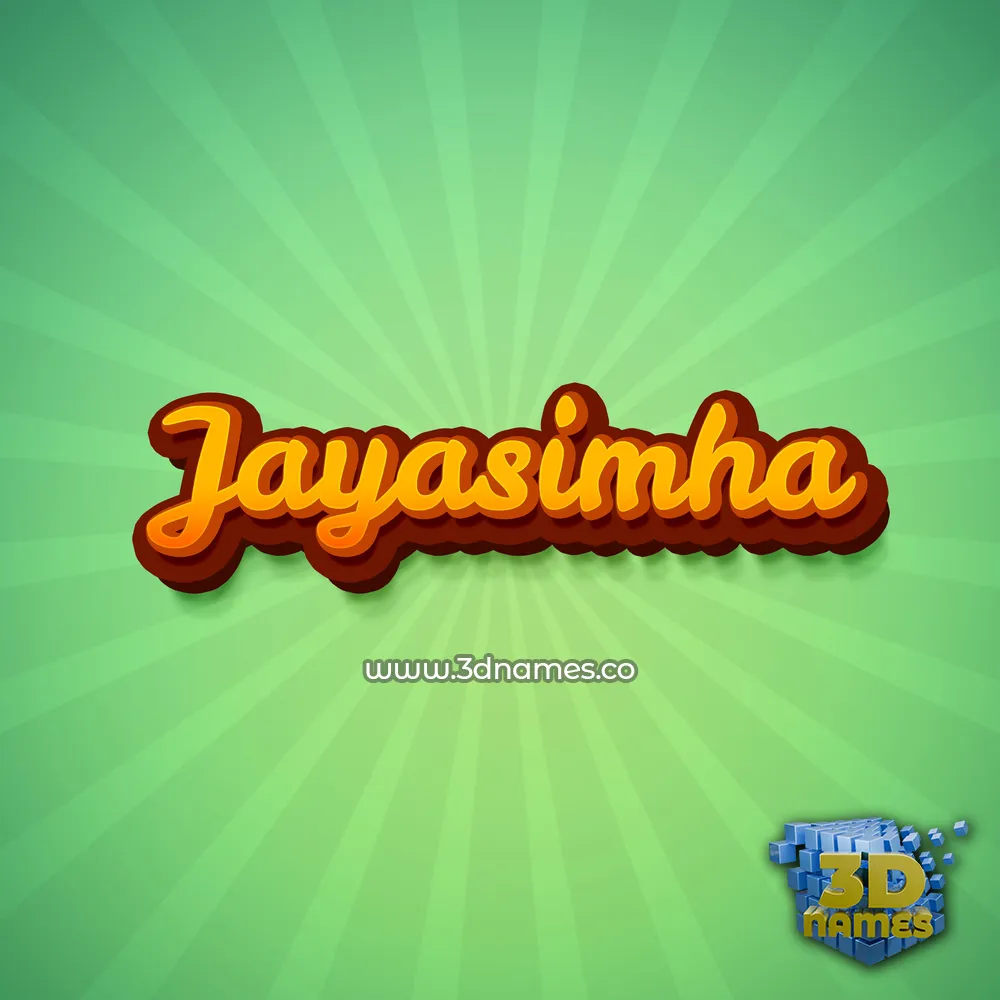 jayasimha in Green Rays style - 3D name wallpaper