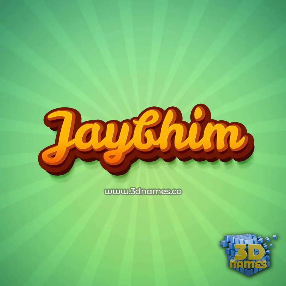 jaybhim in Green Rays style - 3D name wallpaper