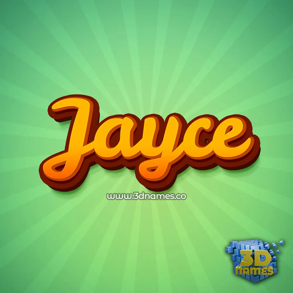 jayce in Green Rays style - 3D name wallpaper