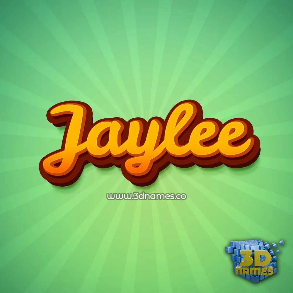 jaylee in Green Rays style - 3D name wallpaper
