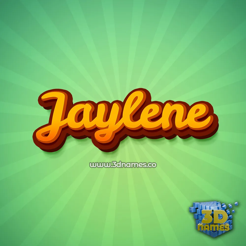 jaylene in Green Rays style - 3D name wallpaper