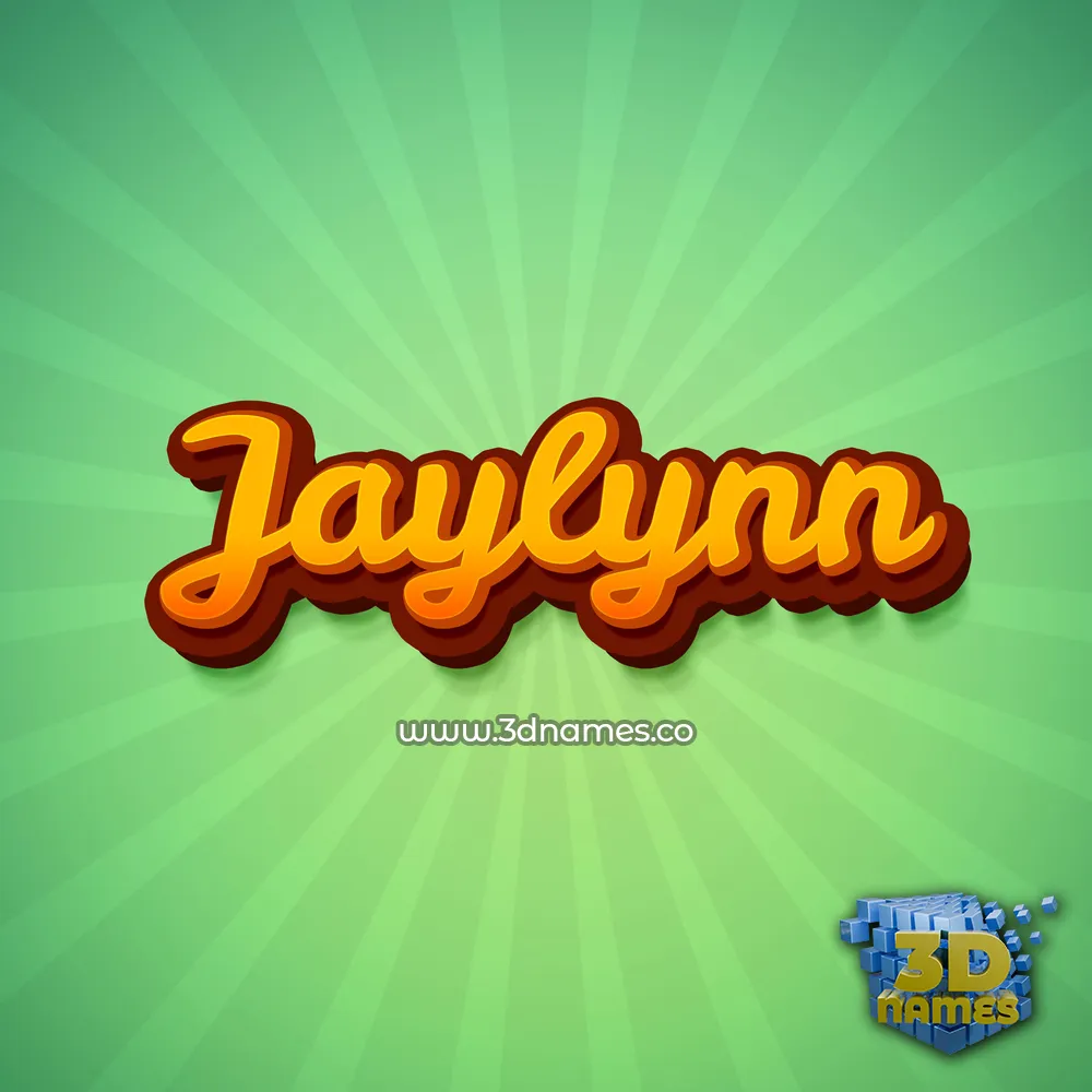 jaylynn in Green Rays style - 3D name wallpaper