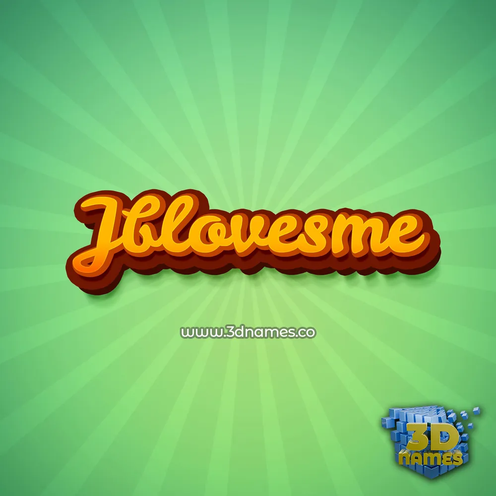 jblovesme in Green Rays style - 3D name wallpaper