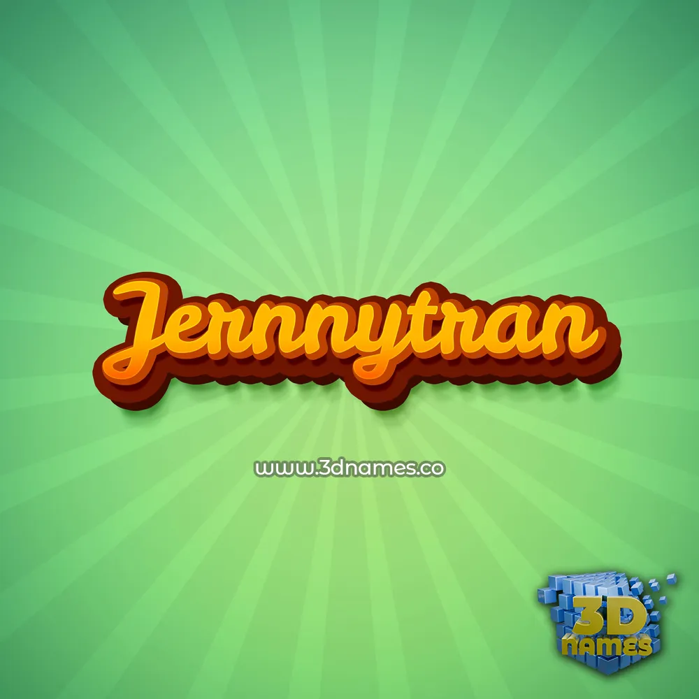 jernnytran in Green Rays style - 3D name wallpaper