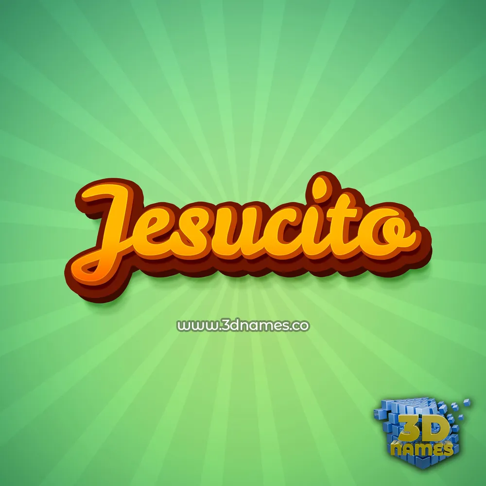jesucito in Green Rays style - 3D name wallpaper