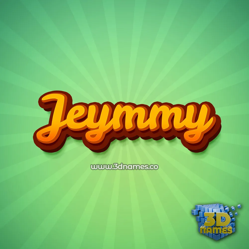jeymmy in Green Rays style - 3D name wallpaper