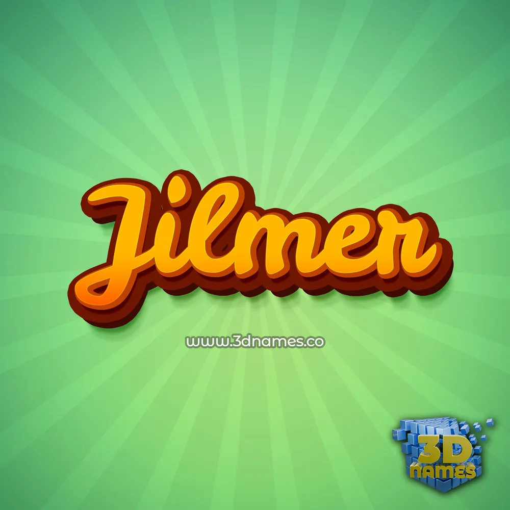 jilmer in Green Rays style - 3D name wallpaper