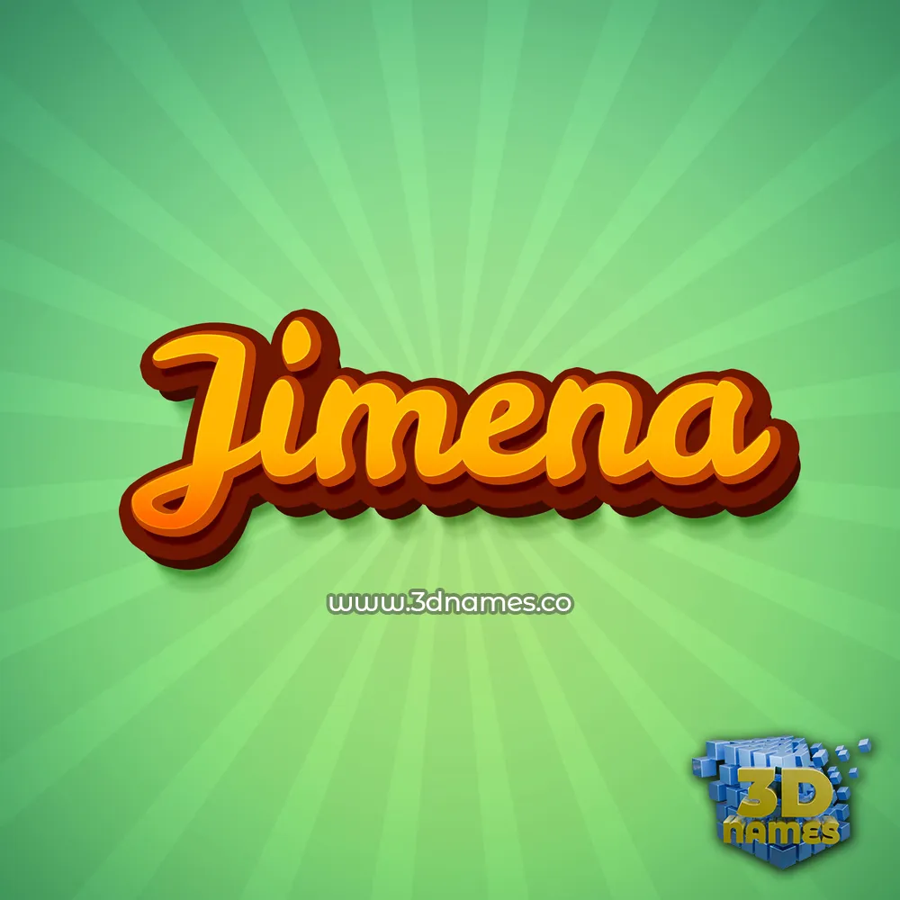 jimena in Green Rays style - 3D name wallpaper