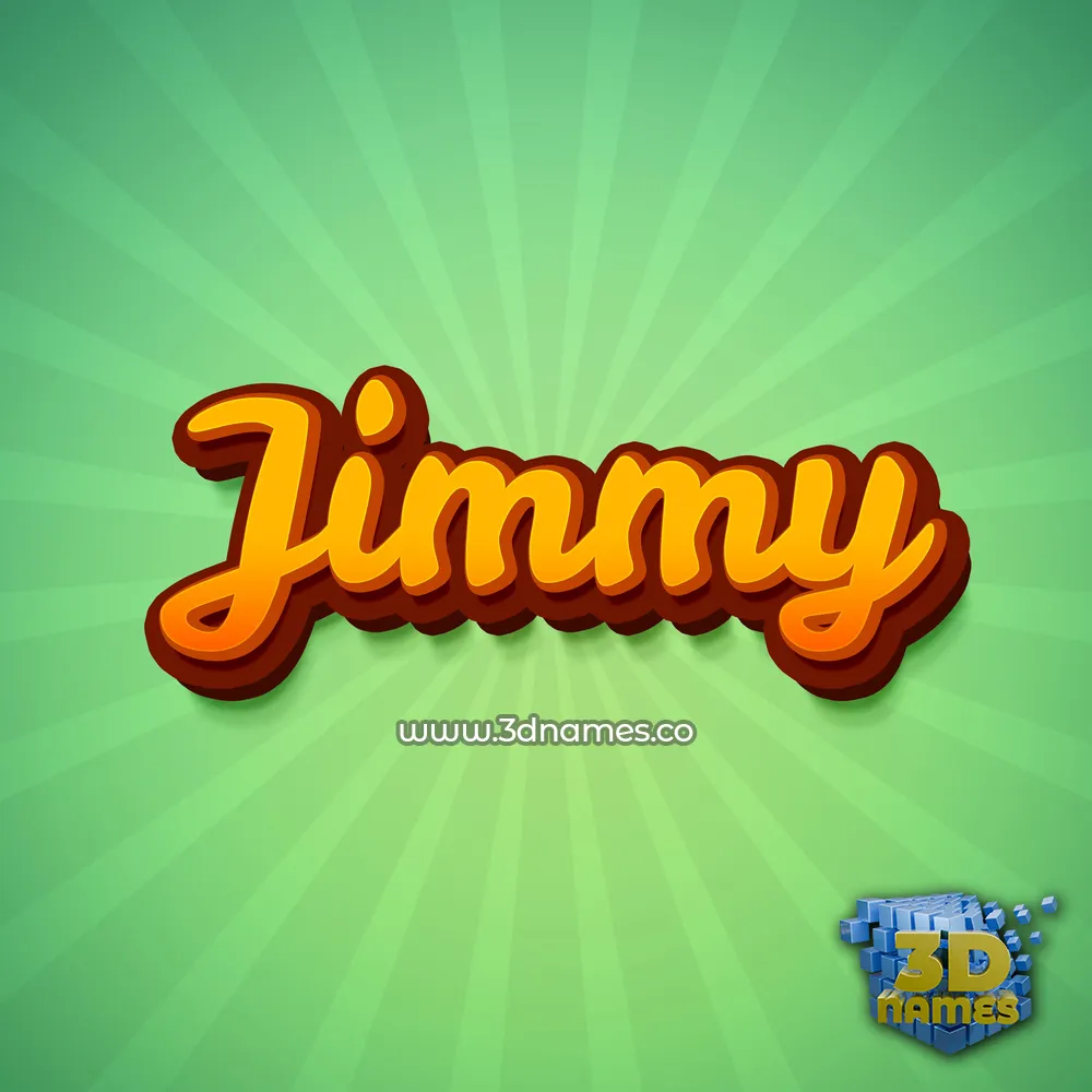 jimmy in Green Rays style - 3D name wallpaper