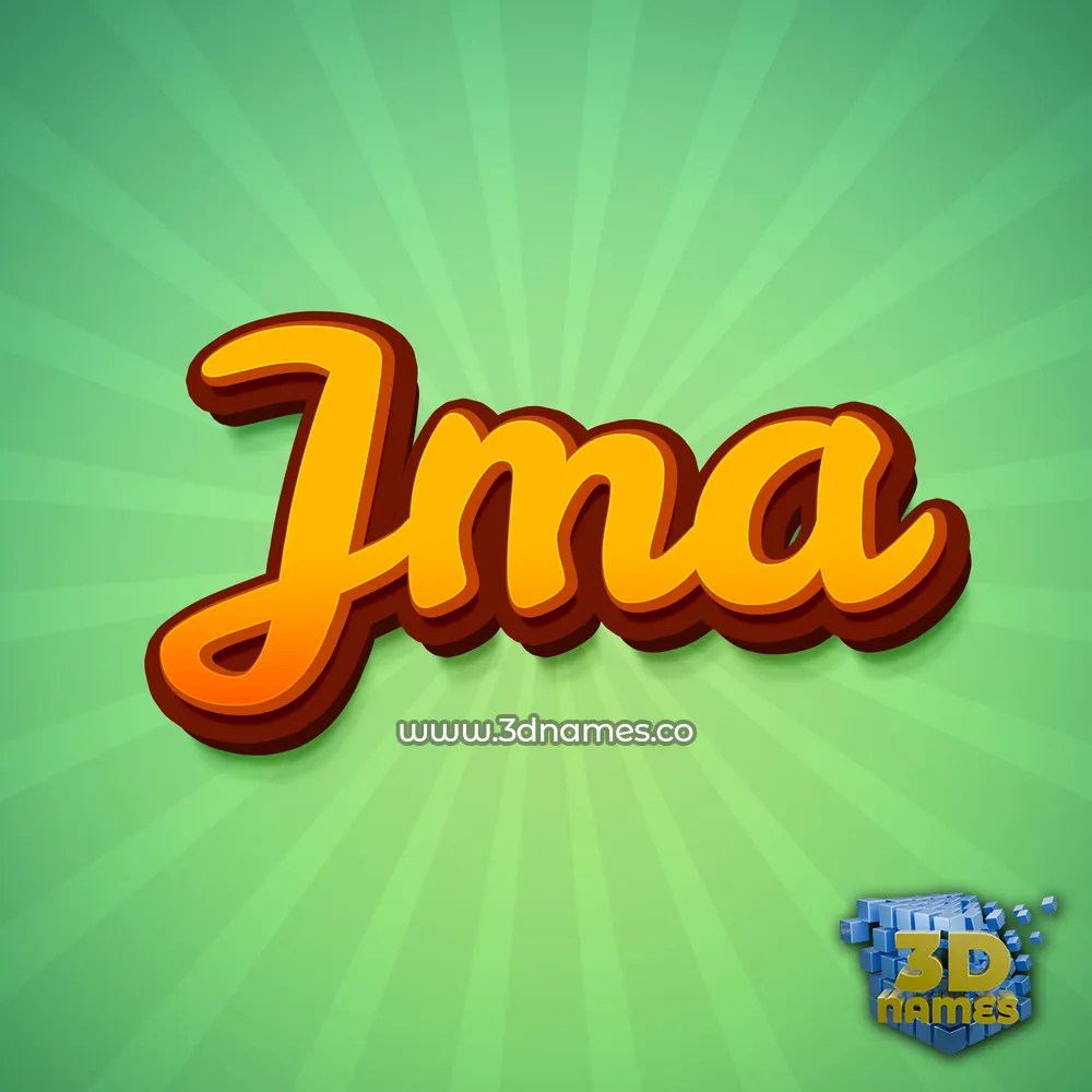 jma in Green Rays style - 3D name wallpaper