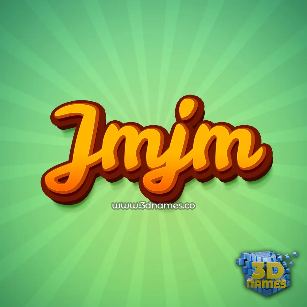 jmjm in Green Rays style - 3D name wallpaper