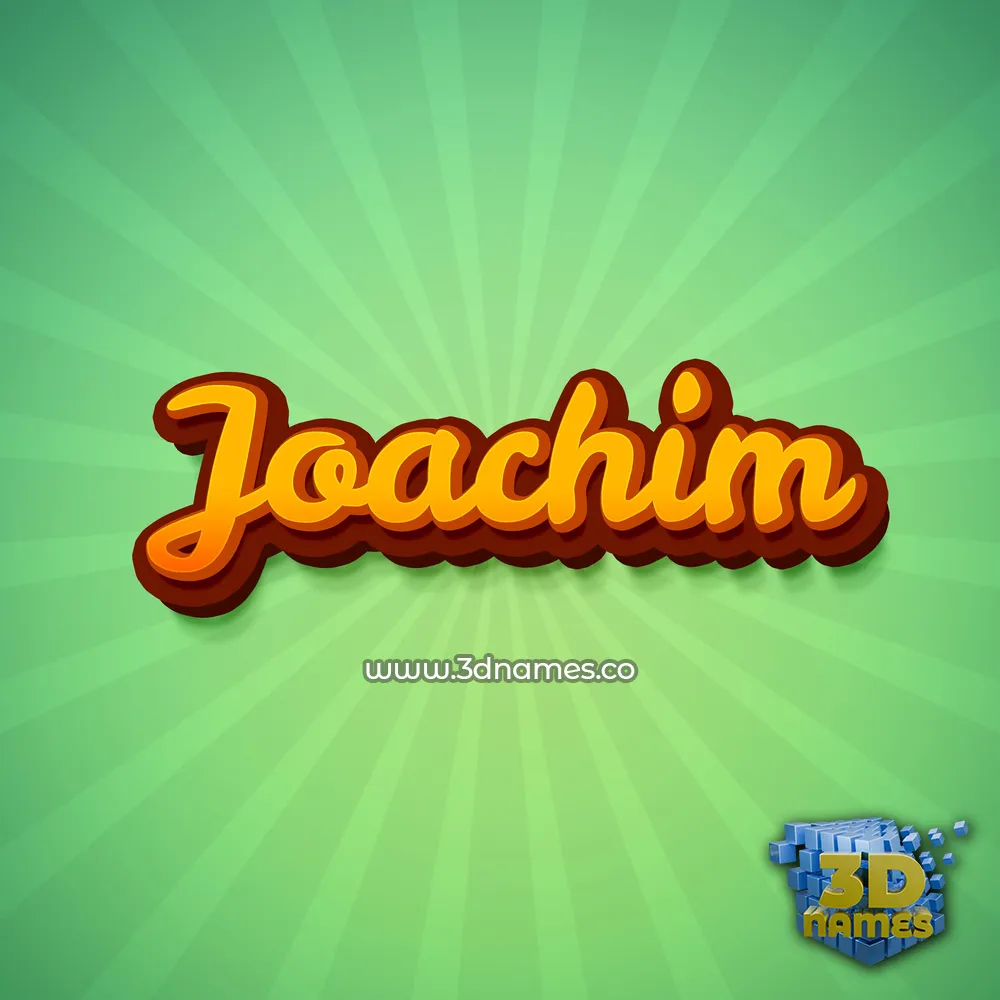 joachim in Green Rays style - 3D name wallpaper