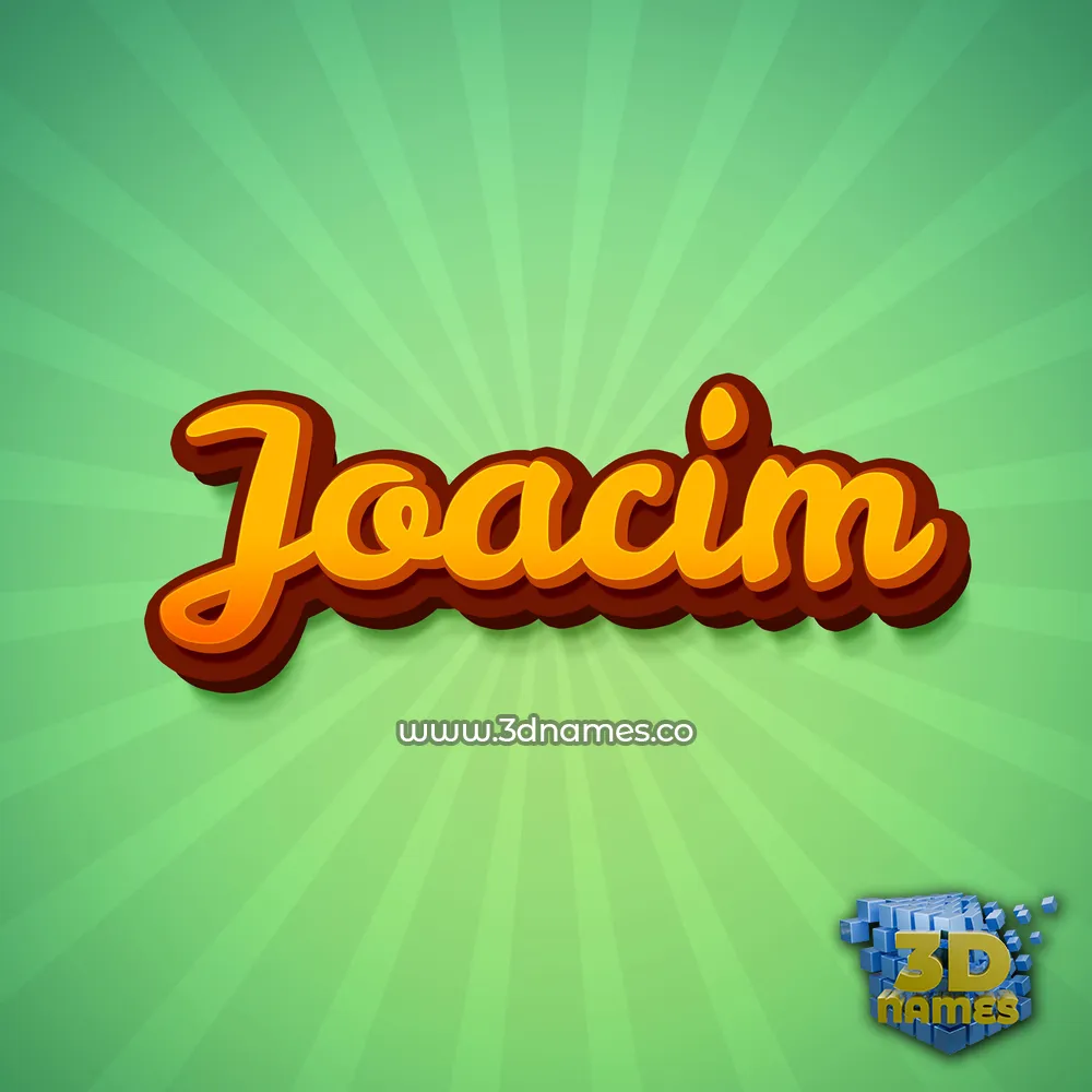 joacim in Green Rays style - 3D name wallpaper