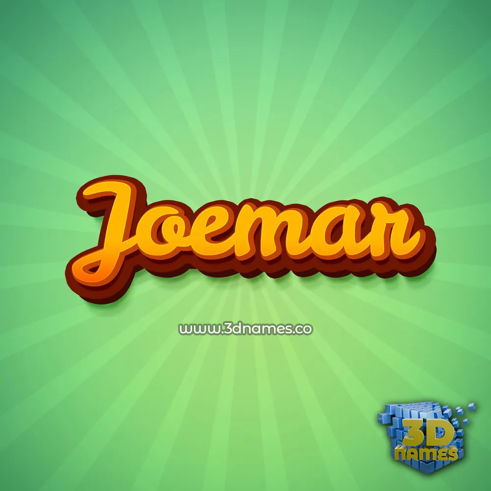 joemar in Green Rays style - 3D name wallpaper