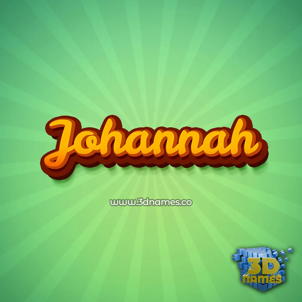 johannah in Green Rays style - 3D name wallpaper