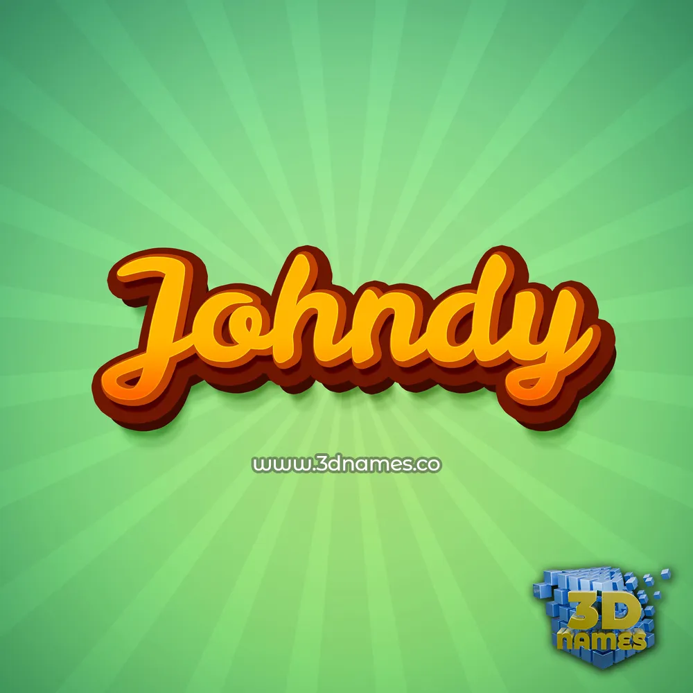 johndy in Green Rays style - 3D name wallpaper