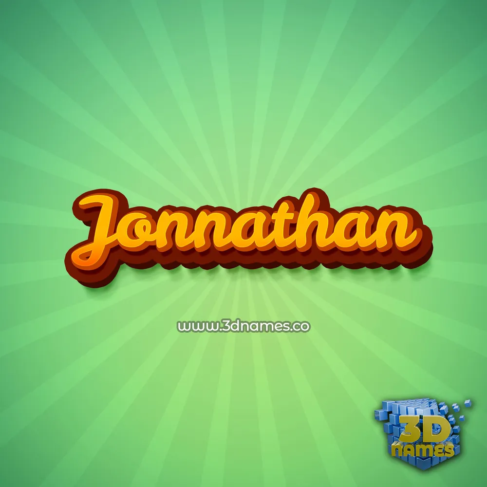 jonnathan in Green Rays style - 3D name wallpaper