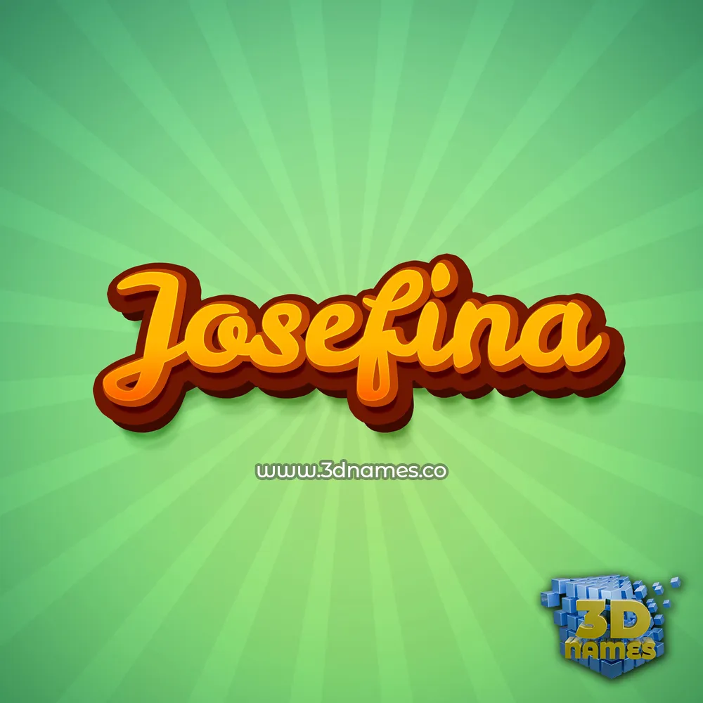 josefina in Green Rays style - 3D name wallpaper