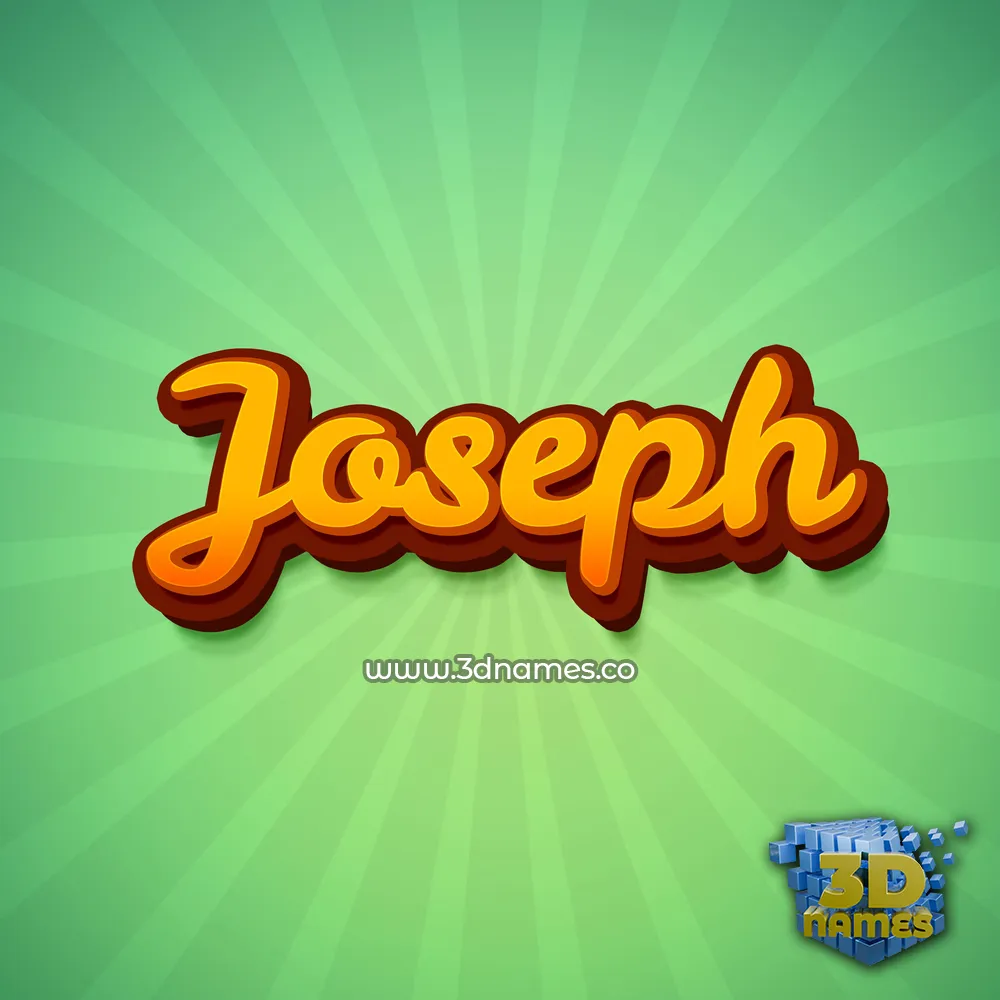 joseph in Green Rays style - 3D name wallpaper