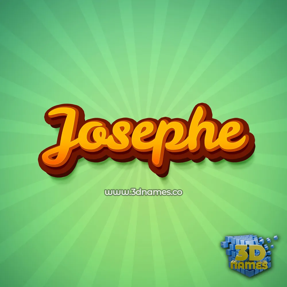 josephe in Green Rays style - 3D name wallpaper