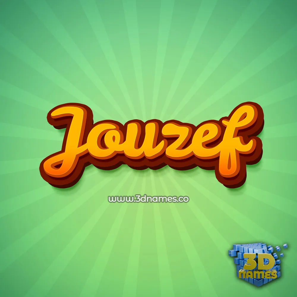 jouzef in Green Rays style - 3D name wallpaper