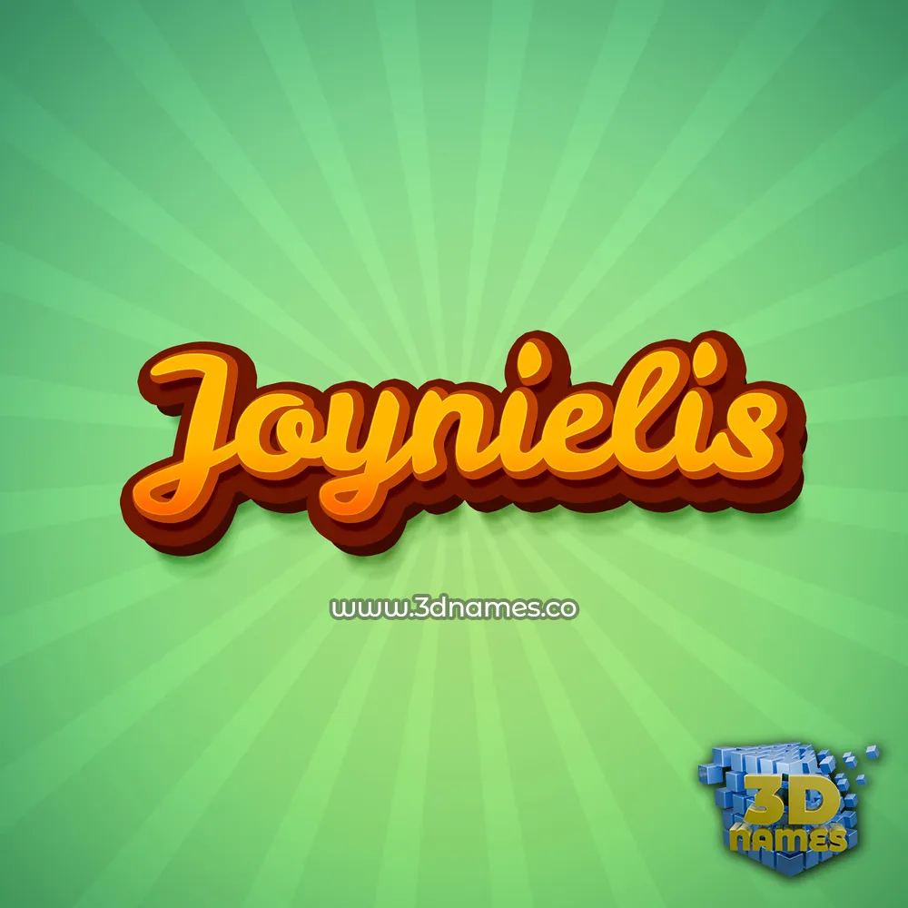 joynielis in Green Rays style - 3D name wallpaper