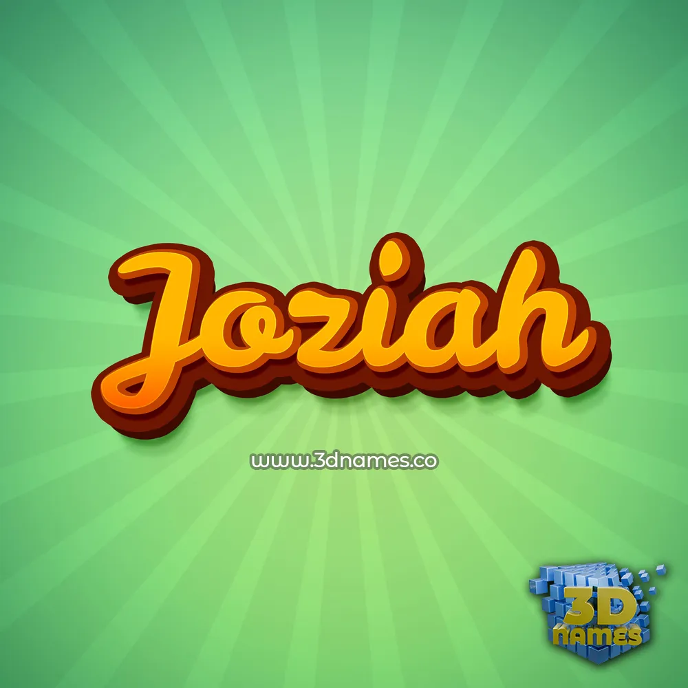 joziah in Green Rays style - 3D name wallpaper