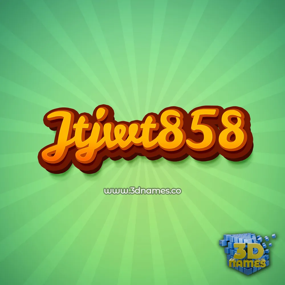 jtjwt858 in Green Rays style - 3D name wallpaper