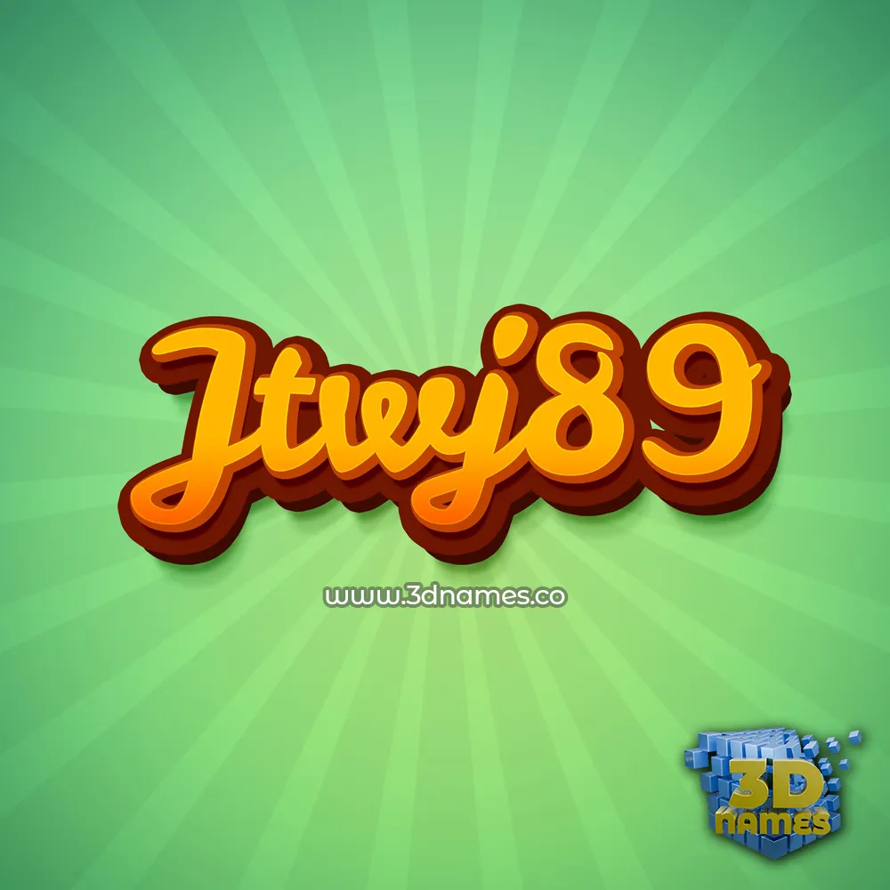jtwj89 in Green Rays style - 3D name wallpaper