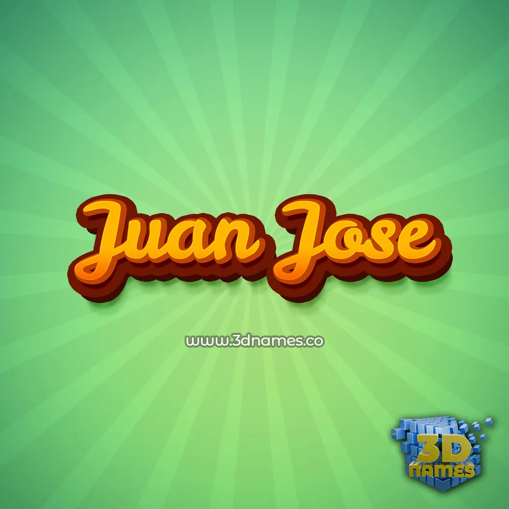 juan jose in Green Rays style - 3D name wallpaper