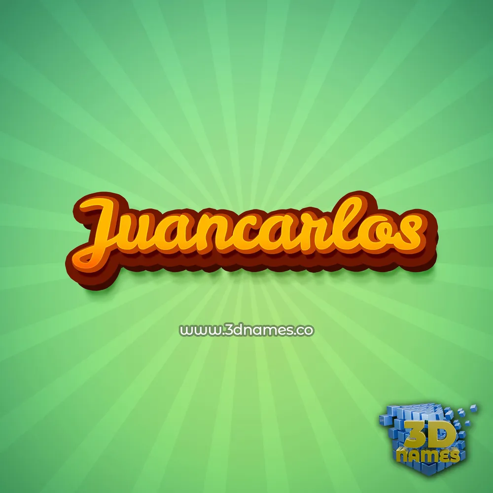 juancarlos in Green Rays style - 3D name wallpaper