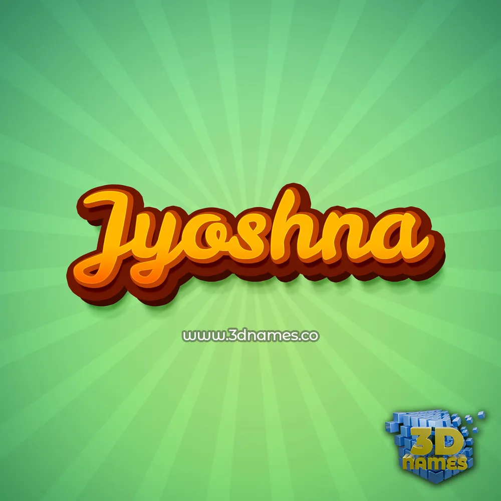 jyoshna in Green Rays style - 3D name wallpaper