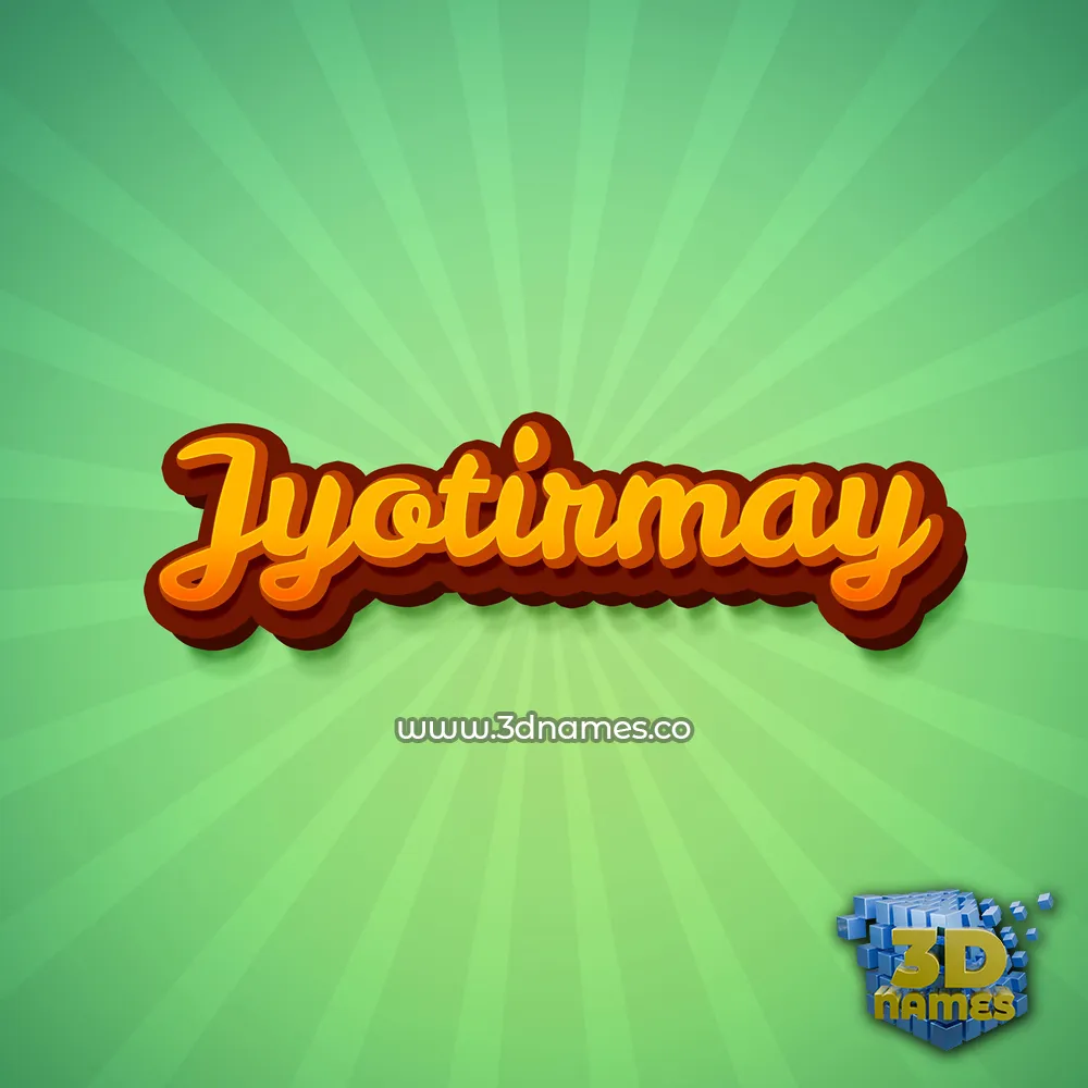 jyotirmay in Green Rays style - 3D name wallpaper