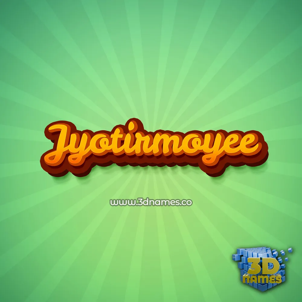 jyotirmoyee in Green Rays style - 3D name wallpaper