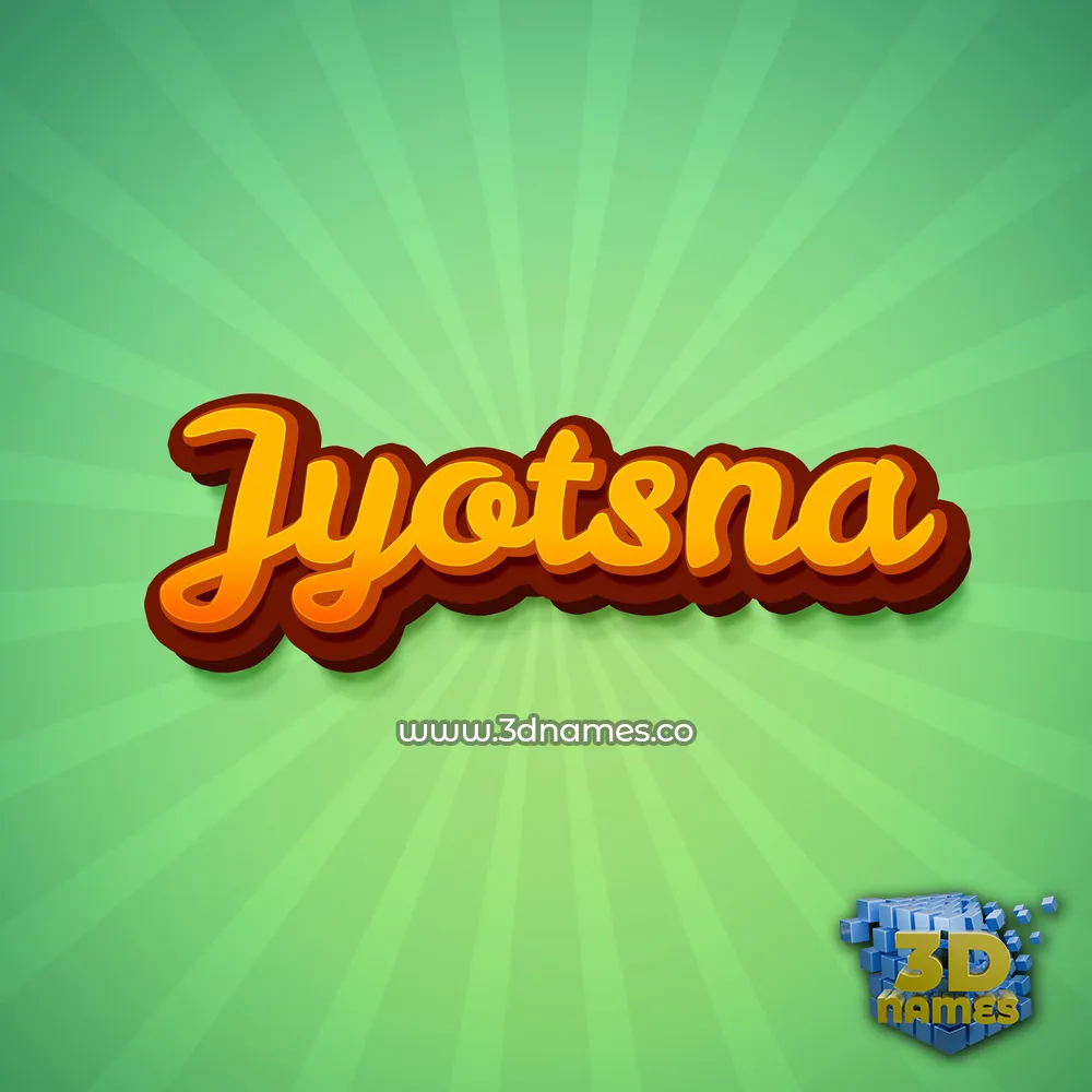 jyotsna in Green Rays style - 3D name wallpaper